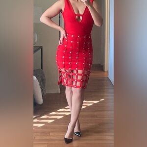 FIRE ENGINE RED DRESS